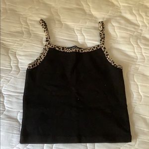 Brandy Melville Cheetah Trim Tank
